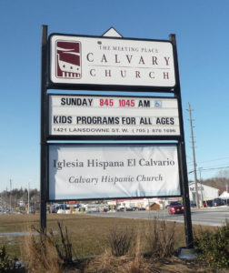 Photo of Calvary Church Sign